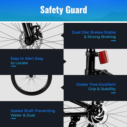 OUKANING 26 MTB Bicicletta Giovani Mountain Bike