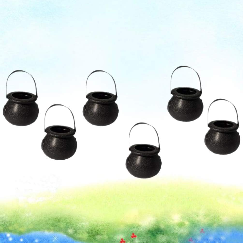 Cabilock 4sets Halloween Candy Holder Small Bucket Halloween Party Storage Jar for Boys and Girls 6x5.5cm 12pcs*4