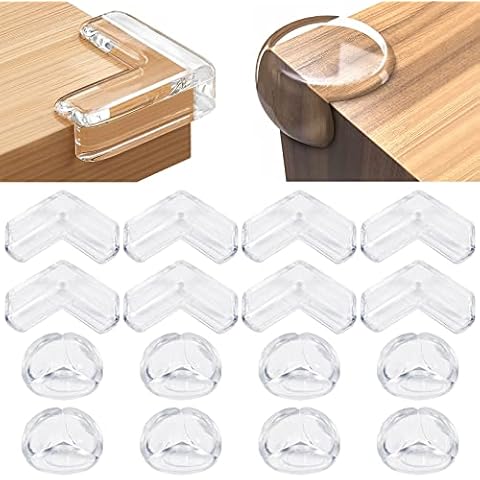 Eckenschutz Baby, 16 Stück Eckenschutz Kantenschutz Baby Eckschutzkanten Baby Kantenschutz Transparent für Möbel Kindersicherung Selbstklebend Schützt Babys & ältere Menschen Cover