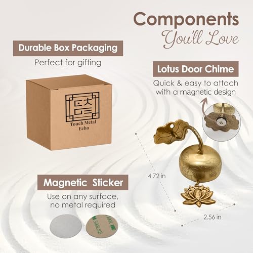 Solid Brass Shopkeepers Bell for Door Opening – Handmade in Korea – Bells for Door & Business Entrance – Home Decor Housewarming Gift - Thumbnail 3