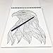 America Adult Coloring Book - 50 Hand Drawn American Designs Printed on Artist Paper, Thick Covers, Top Spiral Bound, Perforated Pages, and Blotter Page by USA Flag Co.