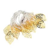Ciieeo Metallblattlampe Aus Eisen Led-licht Ohne Batterie Kreatives Lichtkonzept Goldene Lichterkette Für Bars Und Partys