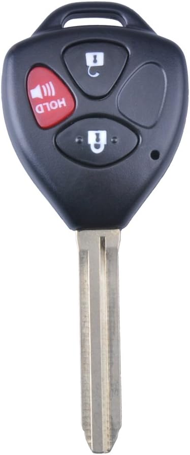 New Uncut Remote Keyless Fob Key Case Entry Shell Left Blade replacement for Toyota Rav4 Scion Tc Xb 3buttons