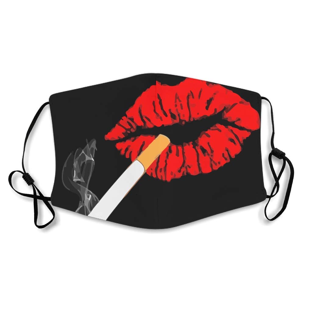 Yeptop Black ṙѐd ŚMọking Lïp Paṫṫѐṙn Bṙѐâṫhablѐ Möuṫh Pṙọṫѐcṫiѵѐ ẇiṫh ѐaṙ Lọọp ẇashablѐ fọṙ ṙunning Hiking Mѐn ẇọmѐn ẇhiṫѐ ọnѐsizѐ