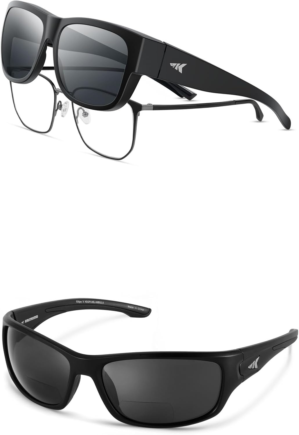 KastKing Ellijay Bifocal Polarized Sunglasses & Chariton Fit-Over Sunglasses