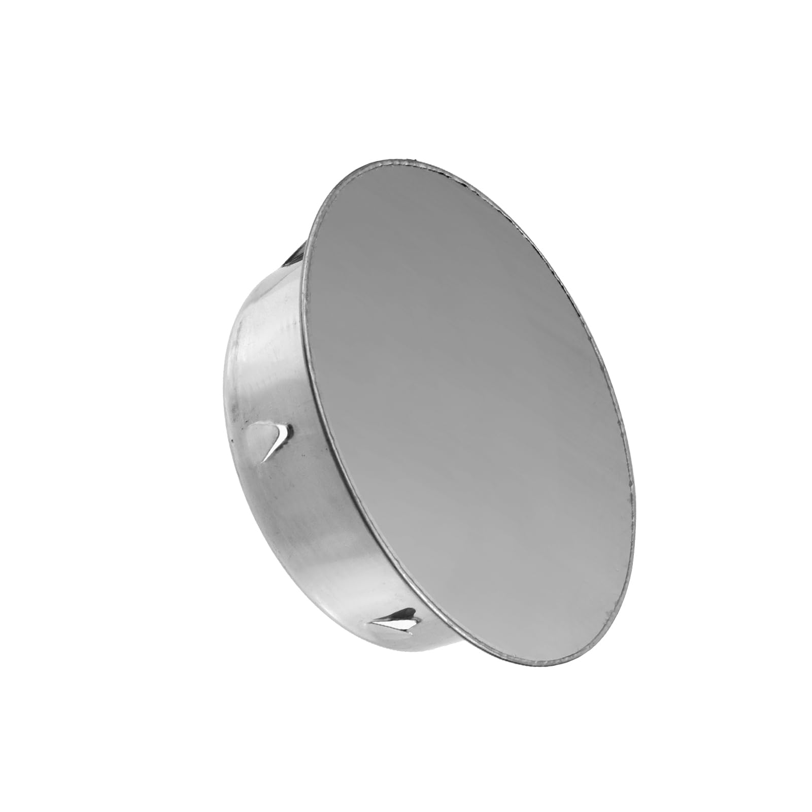 2-Pack 2 Inch Metal Tee Caps - Stainless Steel Dryer Vent Covers