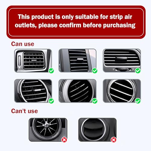 Image of 20PCS Car Vent Outlet Trim, Bendable Air Conditioner Vent Decoration Strip, Universal Auto Air Oulet Strips, for Most Vehicles (Red)