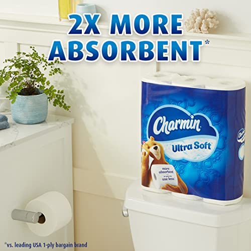 Charmin Toilet Paper, Ultra Soft, 24 Triple Rolls = 72 Regular Rolls, 183 Sheets Per Roll
