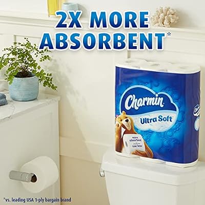 Charmin Ultra Soft Toilet Paper 18 Mega Rolls, 244 Sheets Per Roll