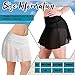 2 Pieces Women Sheer Mesh Mini Skirts Girls See Through Swim Cover Ups Swimsuit Beach Skirt Cover up High Waist Bikini Coverups for Summer
