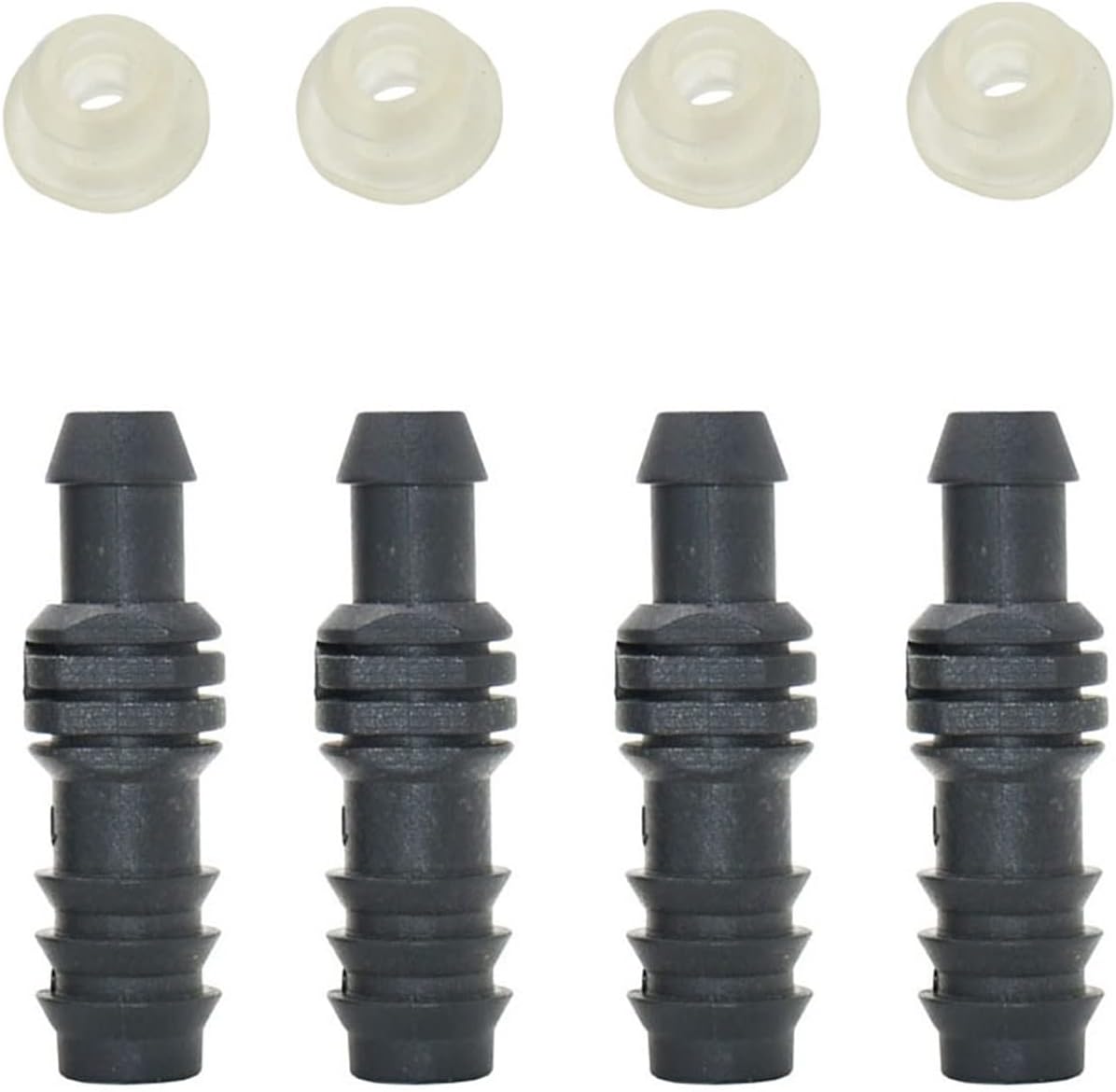 12mm To 16/20mm Pe Hose Barb Connectors Garden Tap 1/2 3/4 Drip Irrigation Tube Water Hose Coupler Adapter 4Pcs (Color : 20mm)