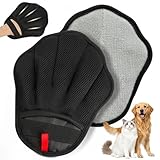 Palirs Pet Hair Removal Glove, Electrostatic Pet Hair Remover Glove for Cats & Dogs, Pet Hair Remover Tool for Laundry, Couch, Carpet, Car Seat - Upgraded Five-Finger, Reusable, Black+Black