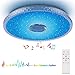 Produktbild HOREVO 36W Bluetooth Deckenleuchten Farbwechsel Musik LED Deckenbeleuchtung Sternenhimmel Deckenlampe mit Lautsprecher und Fernbedienung Farbwechsel und Licht Dimmbar für Kinderzimmer