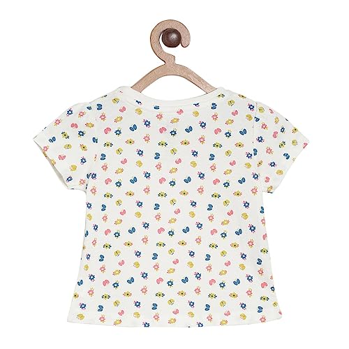Image of miniklub Girls Pack of 3 Pink Printed Pure Cotton Tops