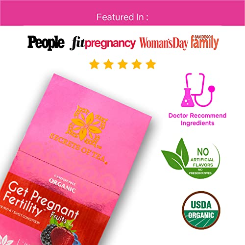 Secrets Of Tea Get Bundle Of Fertility Tea Fruit Flavor And Prenatal Vitamin For Women With Dha #TOP2
