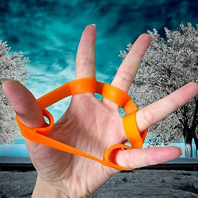 Grip Strength Trainer ¨C 6 PCs Finger Exerciser Set with 3 Resistance Levels, Hand Strengthener for Athletes, Physical Therapy & Rock Climbing, Portable for Guitar Players & Flexion-Extension Training