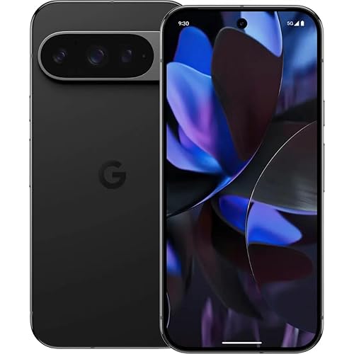 Google Pixel 9 Pro - T-Mobile Locked Android Smartphone with Gemini, Triple Rear Camera System, 24-Hour Battery, and 6.3" Super Actua Display - Obsidian - 256 GB (Renewed)