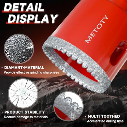 15 PCS Serrated Diamond Core Bits