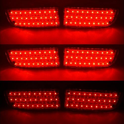 Image of 2Pcs Red LED Rear Bumper Reflector Lights Brake Lights For Mercedes Sprinter 2007 2008 2009 2010 2011 2012 2013 2014 2015 2016 2017 2018