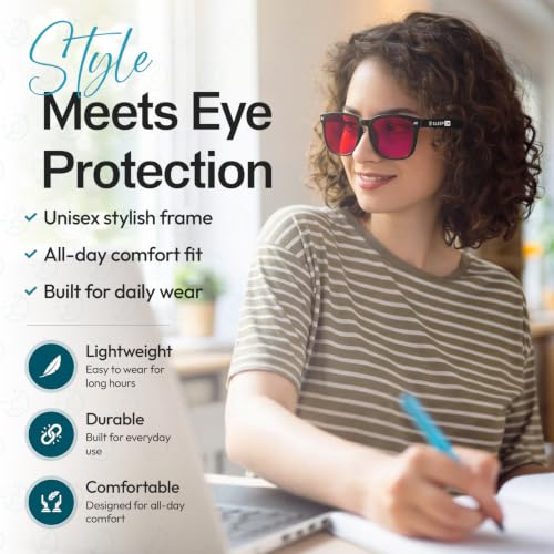 Image of Sleep ZM Blue Light Blocking & Light Sensitivity Clip On Glasses - 14 Lens Types for Comfort, Relaxation, Sleep & Relief