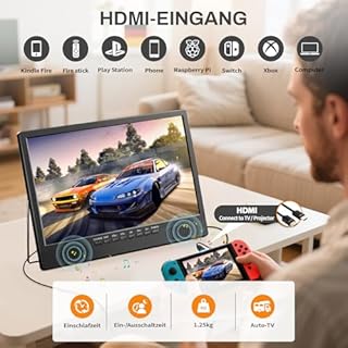 Desobry Smart TV Android da 18 pollici, Piccola Televisione portatile con sintonizzatore DVB-T2 e antenna, ingressi HDMI AV e USB, 12V TV adatta per camper/camere da letto/cucine/campeggi/roulotte