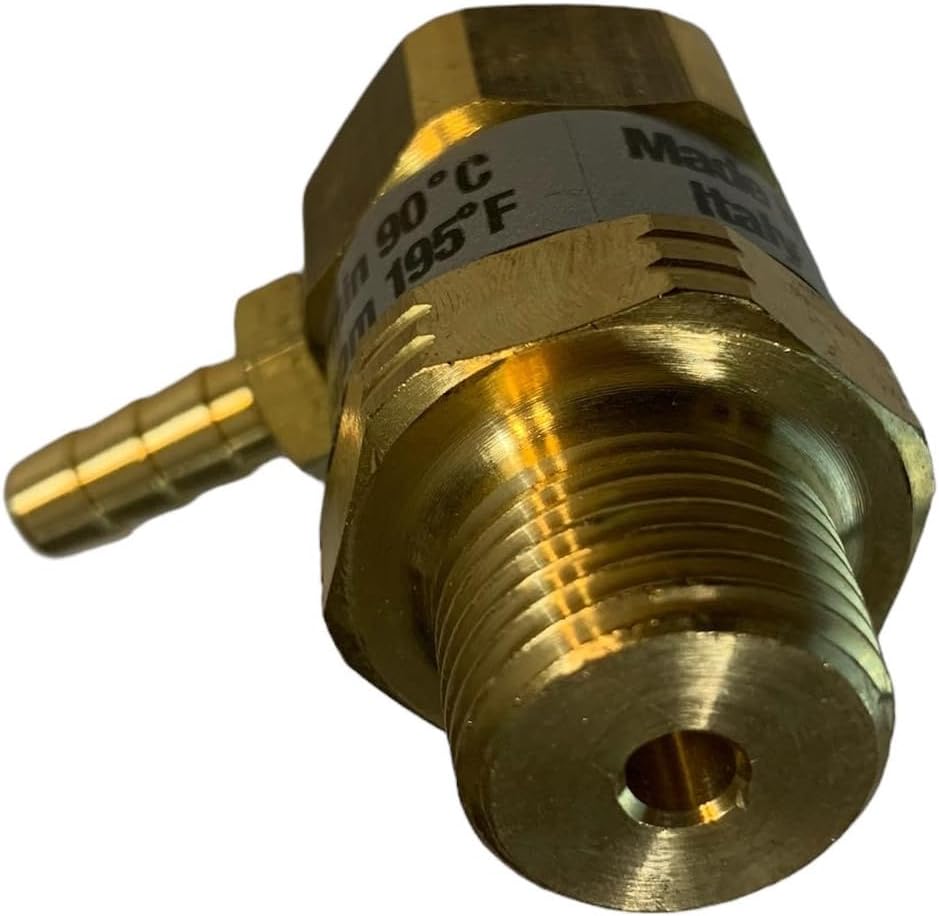 Italian Made Brass 3/8 Inch NPT Size Pressure Washer Easy Start (Yest) Valve, Relieves Trapped Pump Pressure Insuring Quicker Starts