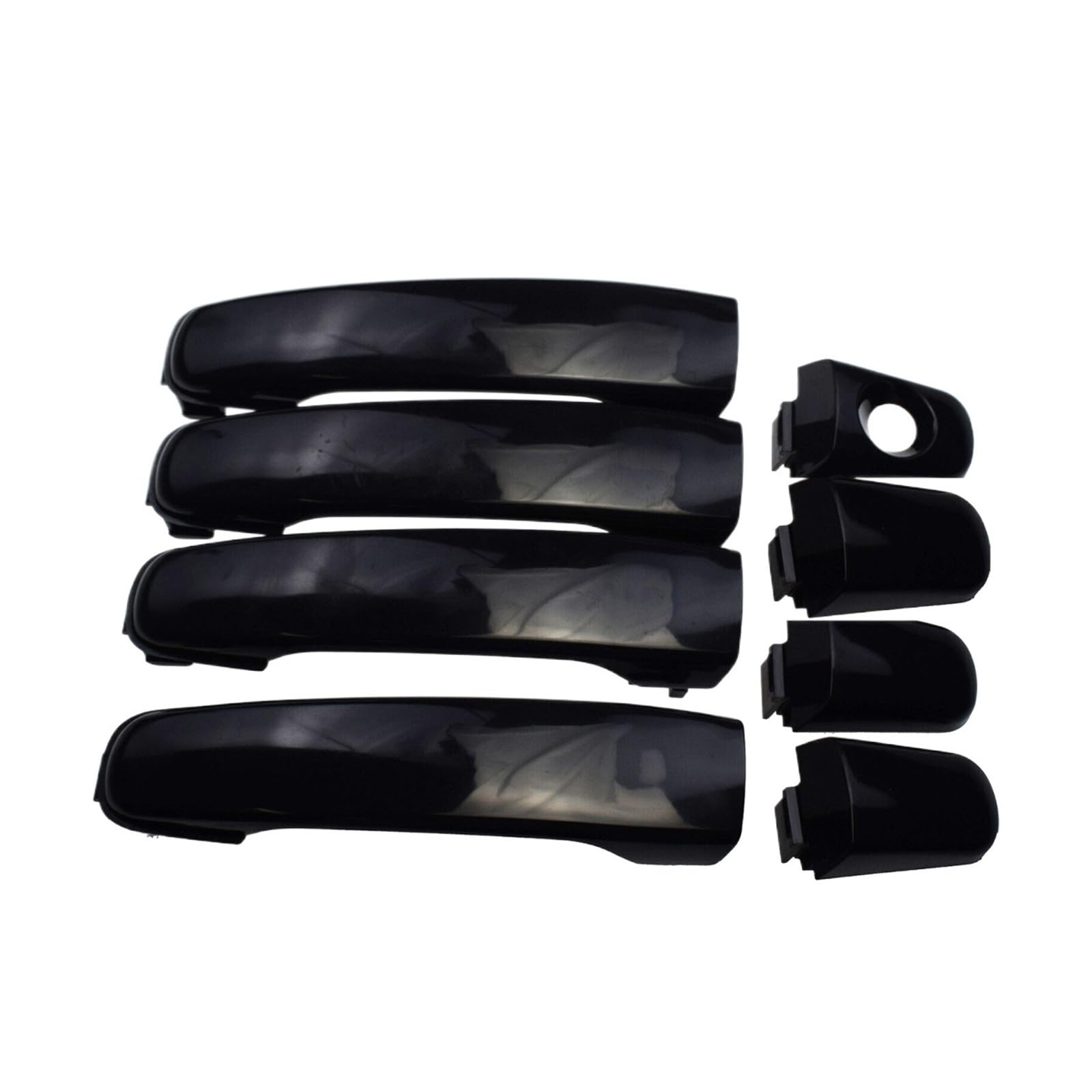 BYSKJZ Car Outer Door Handle Replacement for for Equinox for HHR 2005 2006 2007 2008-2011 Exterior Door Handle Black Front Rear 22729814 15835615 22672194(4 Sides)