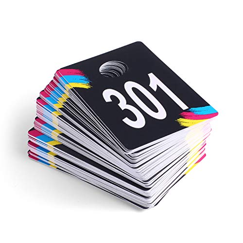 Tarjetas numéricas reversibles SUKIRA de plástico reutilizable para colgar en prendas 2