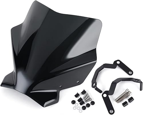 Miniatura 2 de LIANGJING - Parabrisas compatible con Ducati Monster 797 821 1200 1200S 1200R 2014 2015 2016 2017 2018 2019 2020 parabrisas de motocicleta (color