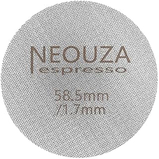 NEOUZA Espresso Puck Screen 58.5mm Reusable 1.7mm Thickness 150μm Stainless Steel Professional Barista Coffee Filter Mesh Plate for Espresso Portafilter Filter Basket
