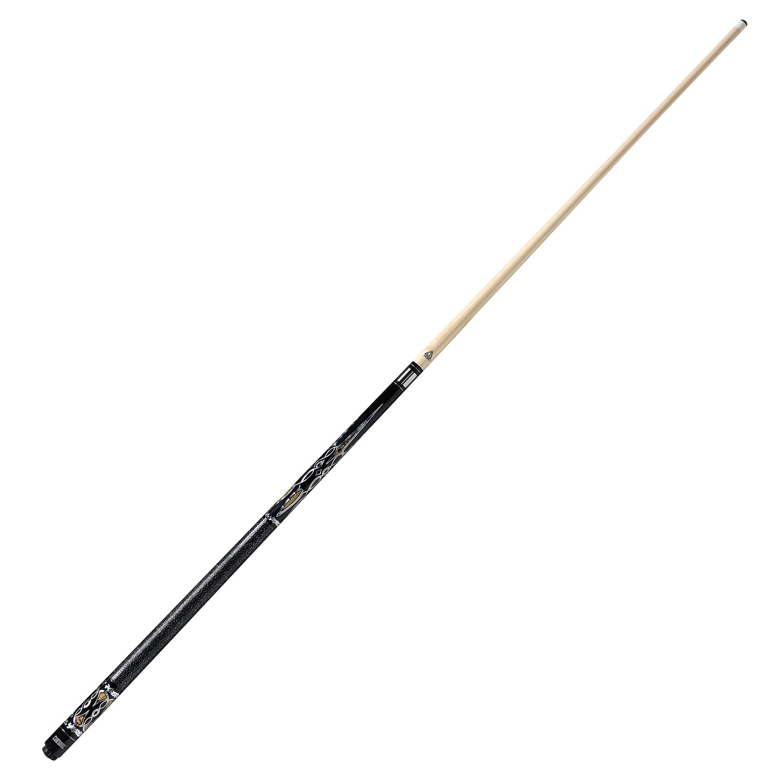 CUESOUL 58 Pouces Queue de Billard,21oz,13mm Pointe de Queue de Billard avec enveloppe Irlandaise,emballée dans Un Sac de Queue Bleu/Marron