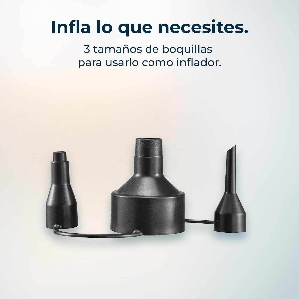 Cecotec Soplador de Hojas a Batería 21V Airforce 2120 FreeMove. Velocidad hasta 200km/h, Ligero, Incluye Dos Tubos Intercambiables para Alcance Largo o Corto, Dos Boquillas y Bolsa