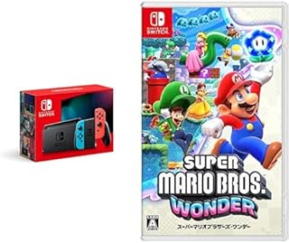 Nintendo Switch Joy-Con(L) ネオンブルー/(R) ネオンレッド＋スーパーマリオブラザーズ ワンダー -Switch セット