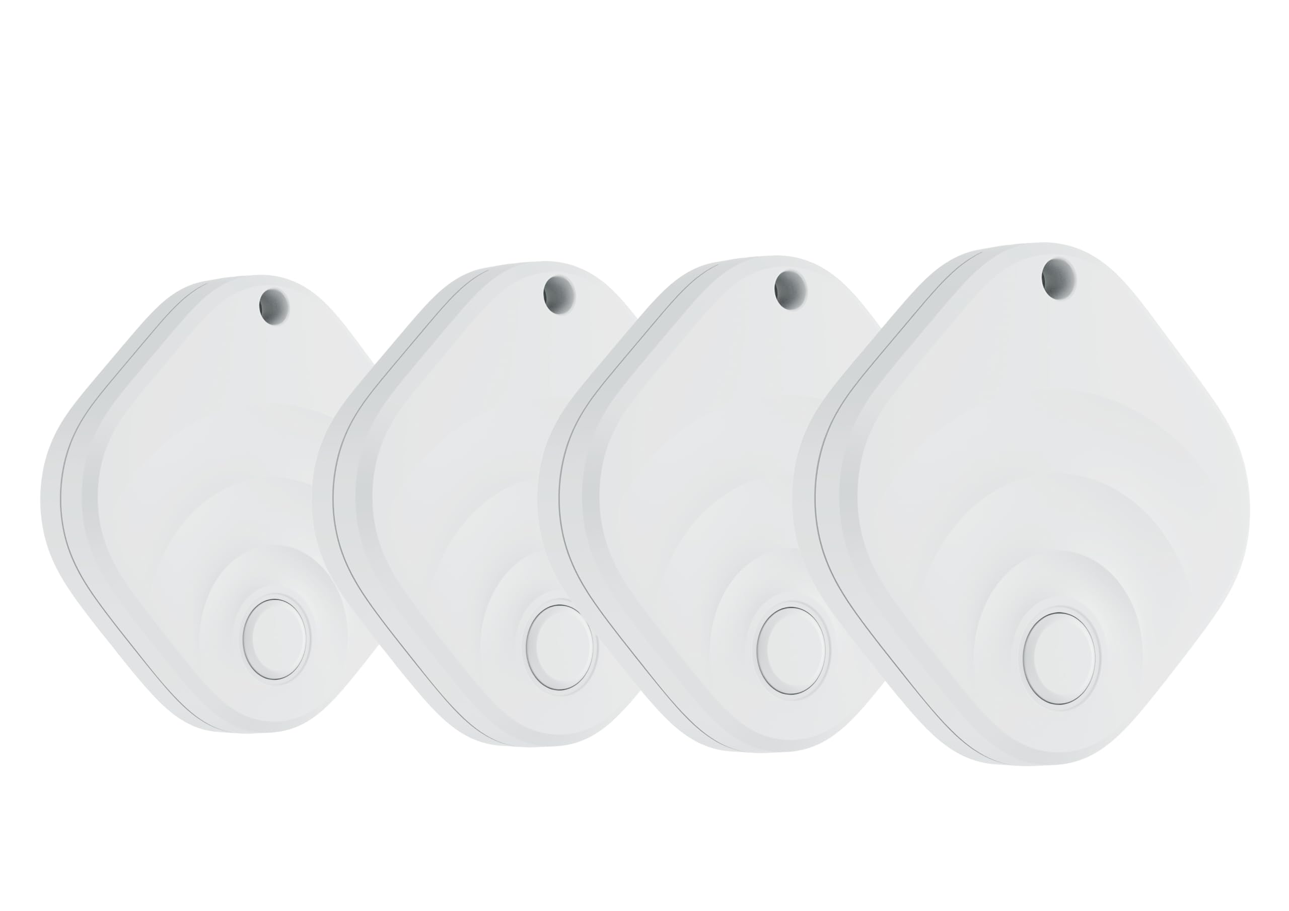Air Tracker Tag Bluetooth Item Finder-4 Pack, 100dB Beep Smart Tag (2 bianco)