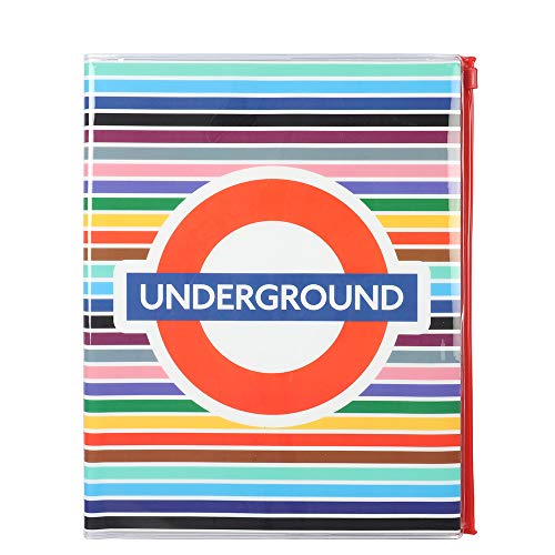 Paperchase Mind The Gap Underground - Cuaderno de notas con cremallera, cuaderno y diario