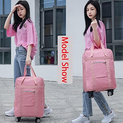 ELDA Expandable Foldable Suitcase Luggage Rolling Duffel Bags for Traveling Sport Weekender Overnight Bag Rolling Immigration Bags for Men Women Lightweight Luggage with Spinner Wheel 6 ELDA Expandable Foldable Suitcase Luggage Rolling Duffel Bags for Traveling Sport Weekender Overnight Bag Rolling Immigration Bags for Men Women Lightweight Luggage with Spinner Wheel