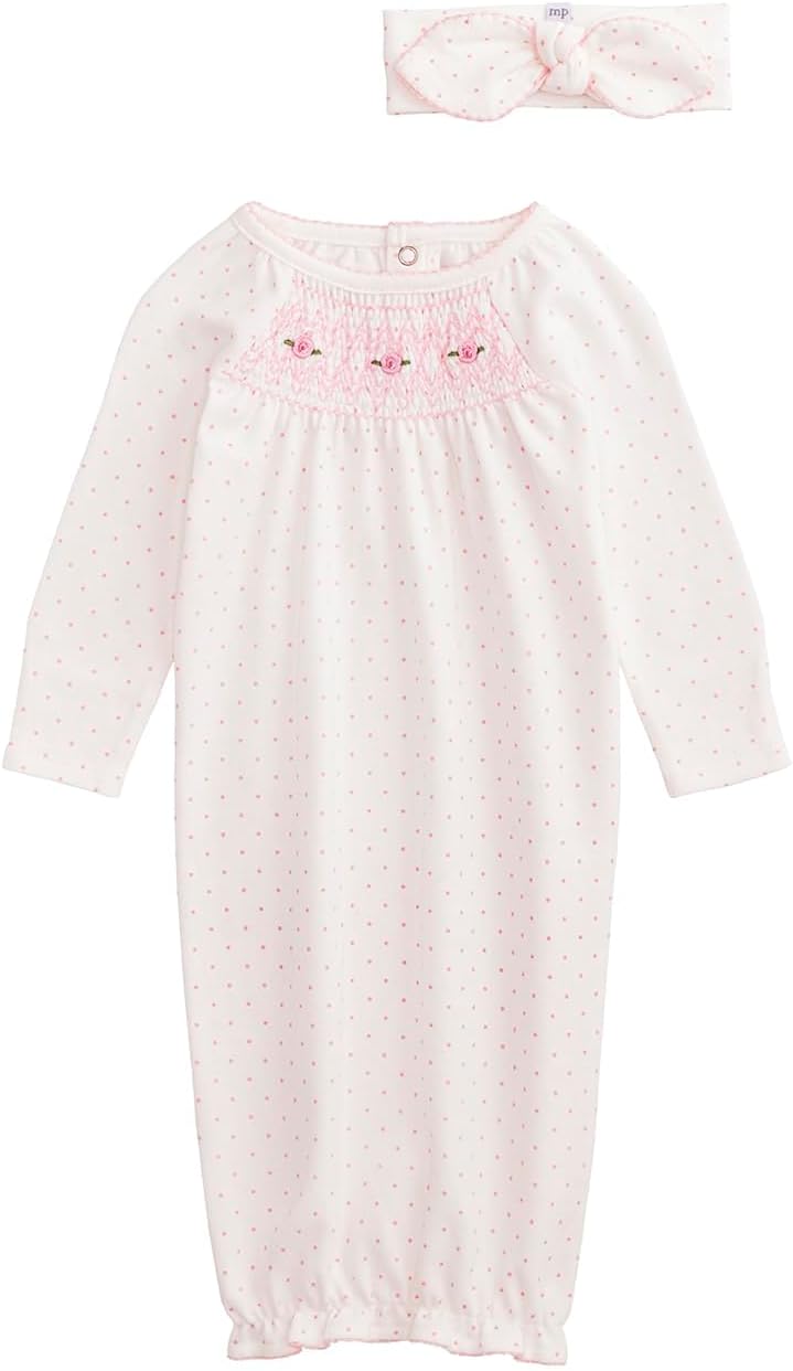Mud Pie Baby Girls' Mud Pie Baby Dot Gown