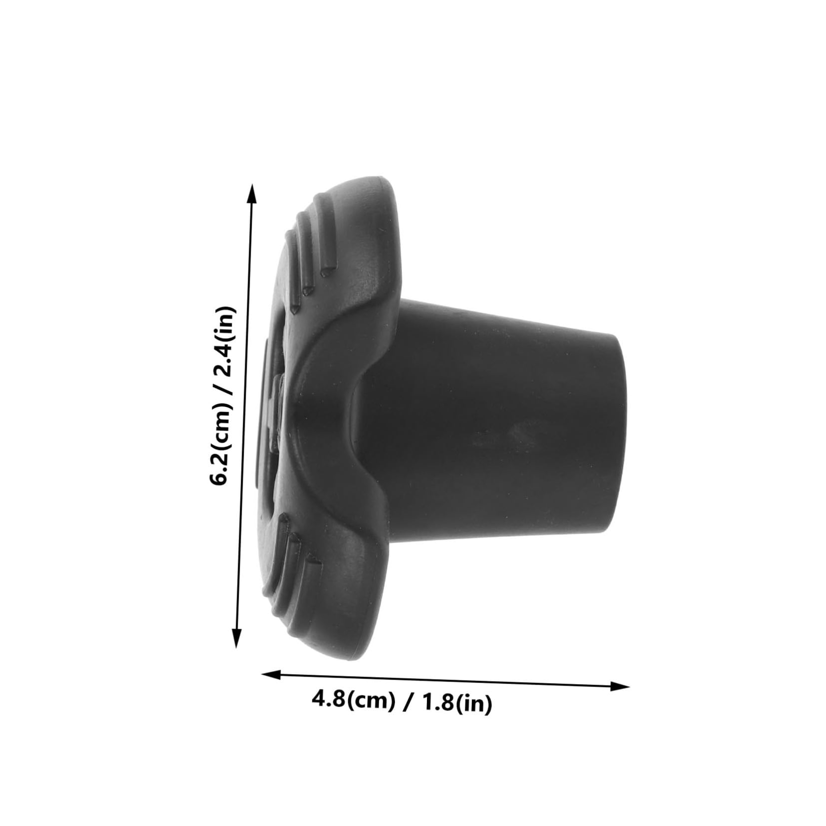 Mipcase Punte Antiscivolo per Bastoni da Trekking 19Mm Copripiedi in Gomma 8 Pezzi Assorbimento Urti Accessori Sostitutivi per Stampelle e Bastoncini da Escursionismo Stabilità su