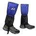 InnoLife Unisex Waterproof Snowproof Outdoor Hiking Walking Gaiters Climbing Hunting Snow Legging Leg Cover Wraps (Pair in Blue)