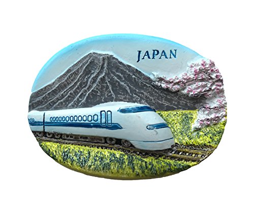Imán decorativo 3D Japan Shinkansen 5x7 cm miniatura 1