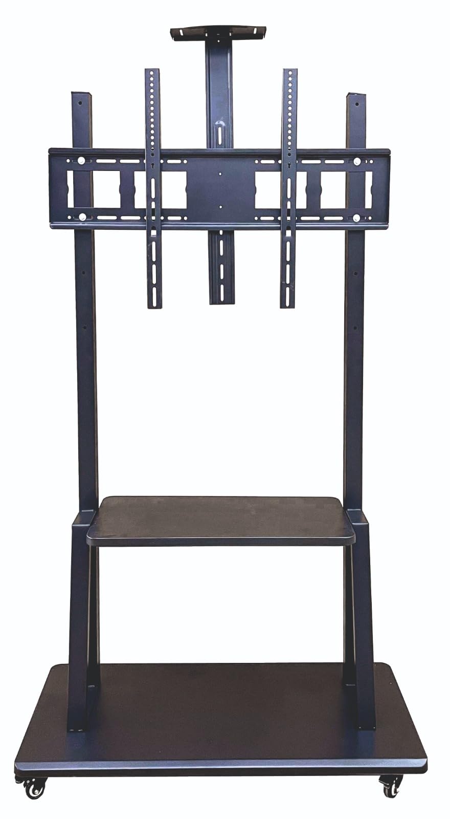 Full Motion Swivel Floor Stand TV Trolley with Brackets for 65" inch to 98" LED, LCD, Plasma and All TV for VESA Sizes 200 x 200 Upto 900 x 600 mm (EVO6586)-image-32