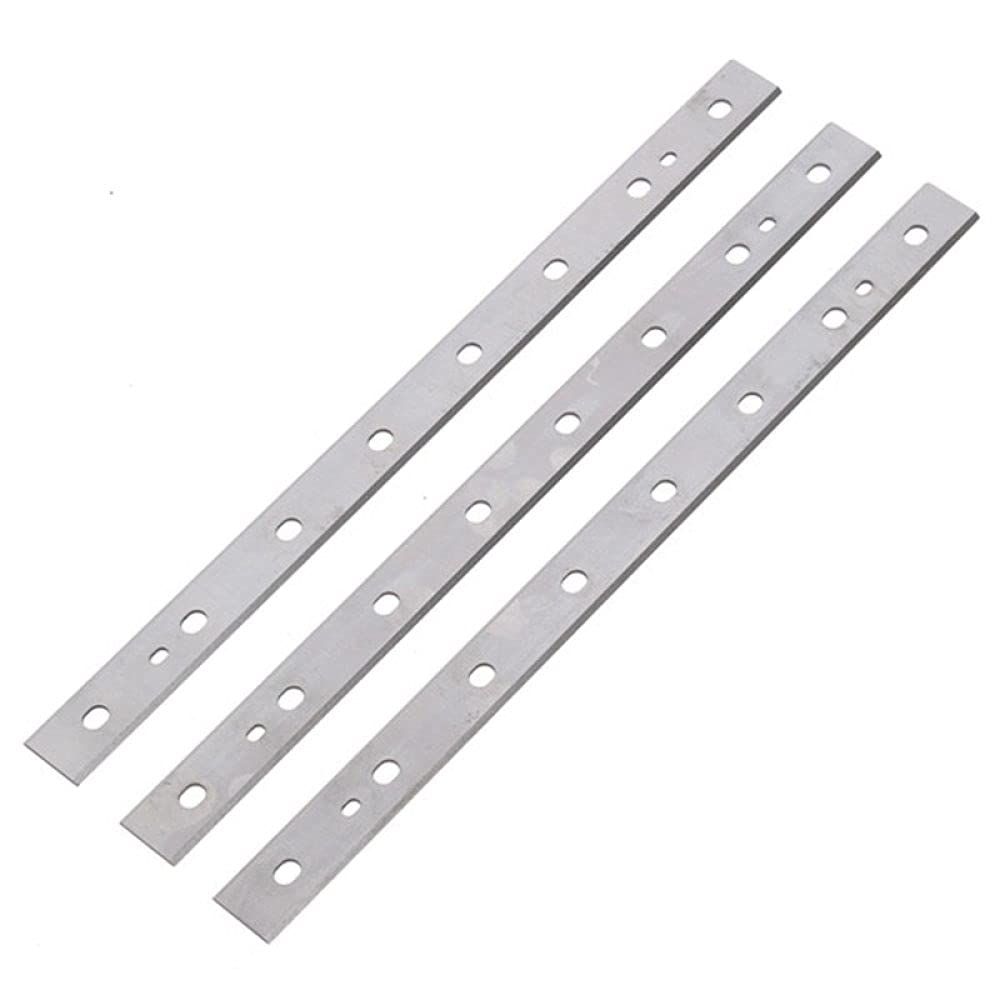 Repuesto de cuchillas cepilladoras de 13 pulgadas para cuchillo cepillador de madera DeWalt DW735 DW735X para carpintería, juego de 3, como se muestra
