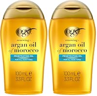 Ogx Renewing + Hydrating & Shine Argan Oil of Morocco Penetrating Hair Oil For Dry & Heat Styled Hair 100mL|Moisturize,revive & create softness &strength (Pack of 2)