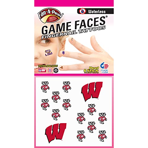 Fan-A-Peel Wisconsin Badgers Waterless Temporary Peel & Stick Tattoo