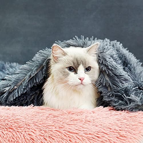 JUNSPOW Cat Hammock Bed & Blanket Set, Free-Standing Cat Radiator Beds, Excellent Permeability Washable Indoors Outdoors Elevated Sofa for Large Cats Small Dogs