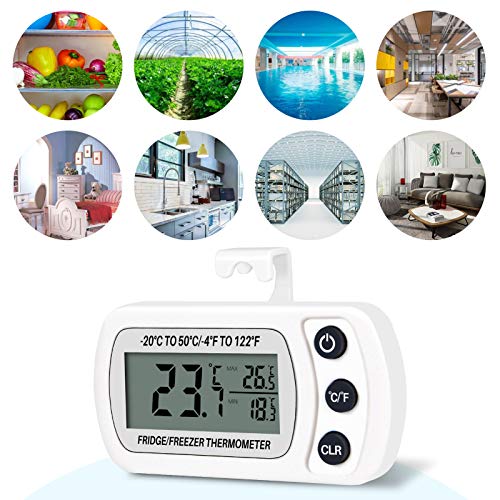 Min-Max-Thermometer Thlevel 2er Set für Kühlschrank und Gefrierschrank