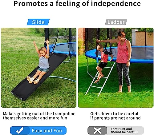 Deslizador de trampolín ELzEy resistente al aire libre con accesorios de seguridad 3