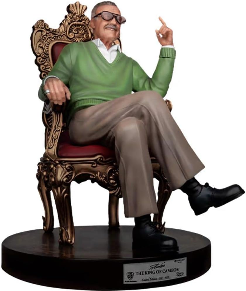 Beast Kingdom Stan Lee: The King of Cameos MC-030 Master Craft Statue, Multicolor
