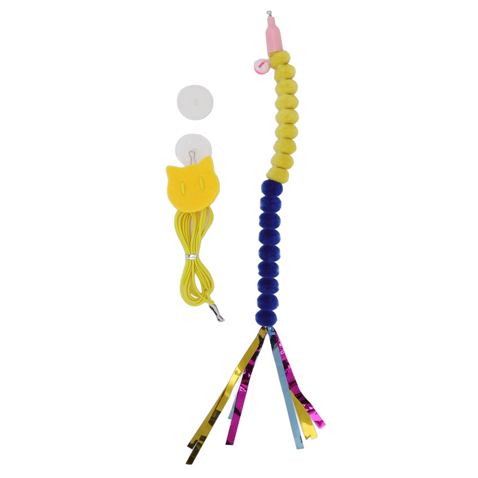 3 Corde Giocattolo Per Gatti Con Campanella - Gioco Interattivo Elasticizzato Per Allenamento E Divertimento - Foto 6