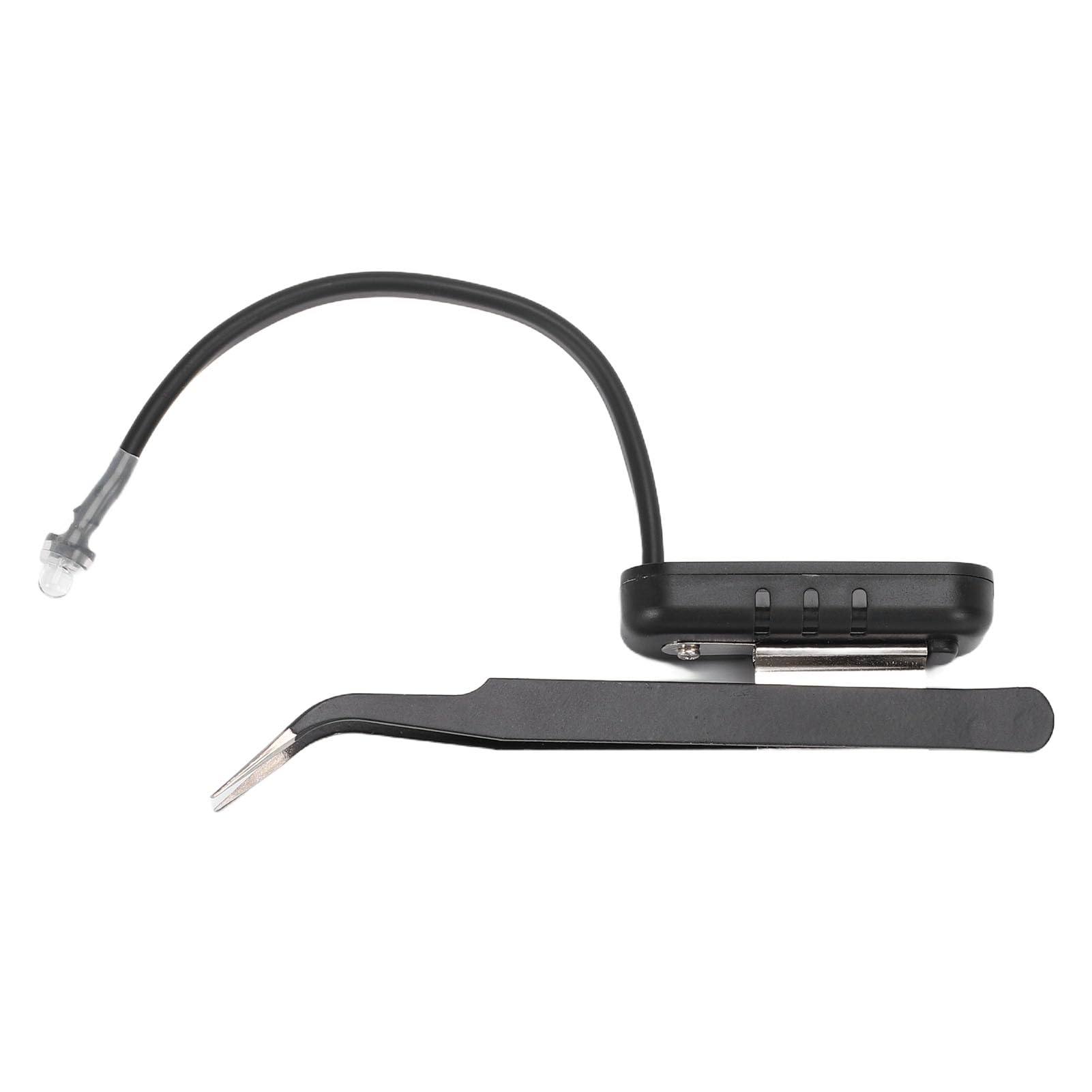 Fabater Pinzetta con Luce LED, Pinzetta per Innesto Ciglia, Luci per Estensione Ciglia per Sopracciglio, Salone di Bellezza, Trucco